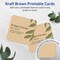 Avery Kraft Brown Square Cards, 3" x 3" Square Rounded Corners